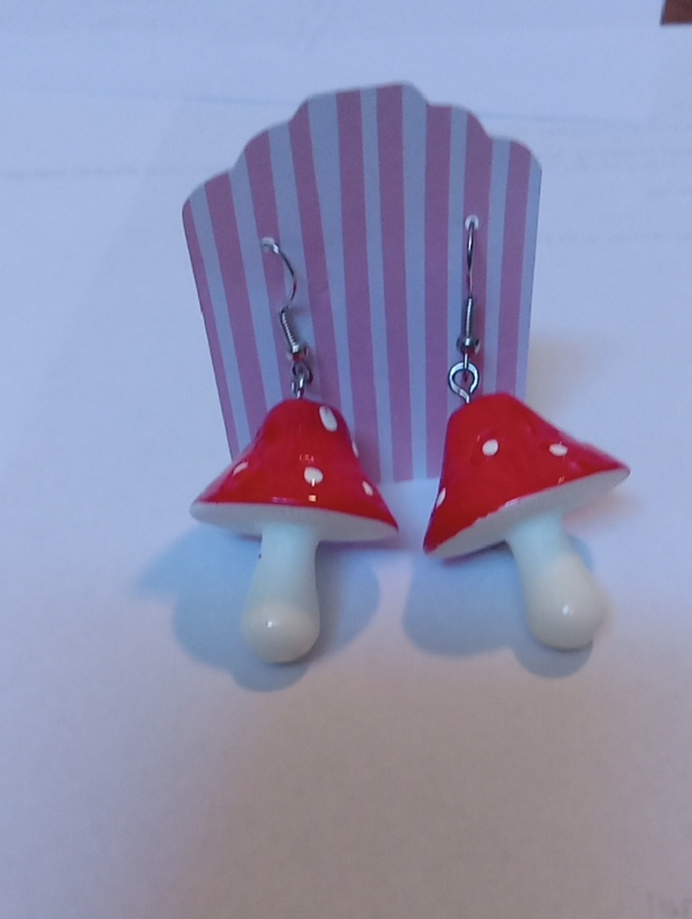 Mushroom Drop Earrings